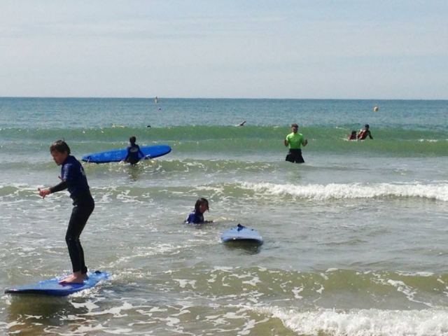  Disfrutando de una lección en el agua 
